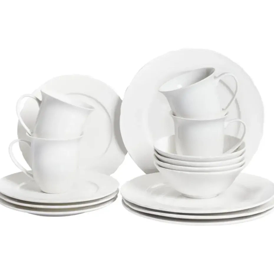ELDERBERRY - Servies set van 16 - Wit - Porselein