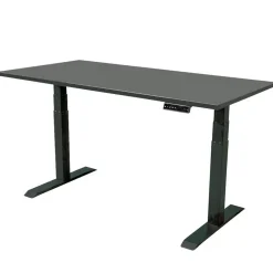 Elektrisch verstelbaar bureau - 180x80 cm - Dual motor - Zwart / Antraciet