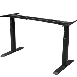 Elektrisch verstelbaar bureau - 180x80 cm - Dual motor - Zwart / Antraciet