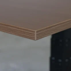 Elektrisch verstelbaar bureau - 160x80 cm - Dual motor - Zwart / Donker eiken