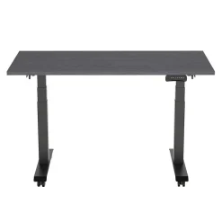 Elektrisch verstelbaar, opklapbaar en verrijdbaar bureau - 180x80 cm - Zwart