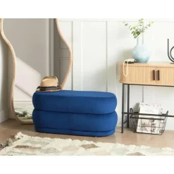 ELLENDALE - Bankje - Marineblauw - Fluweel