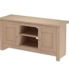 Emerald - TV-meubel met 2 eiken spaanplaatdeuren