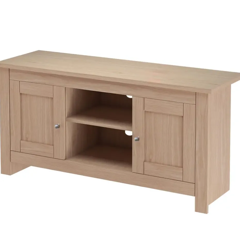 Emerald - TV-meubel met 2 eiken spaanplaatdeuren