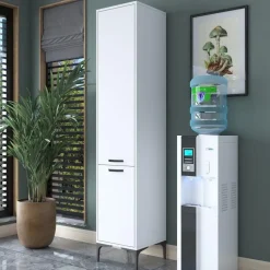 Emob Multifunctionele kast Woody Fashion - 40 x 40 x 199 cm - Wit