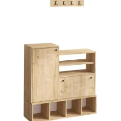 Emob Schoenenkast Emerald - 100% Melamine - Eik - 18mm Dikte