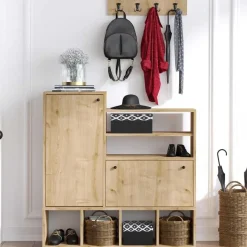 Emob Schoenenkast Emerald - 100% Melamine - Eik - 18mm Dikte