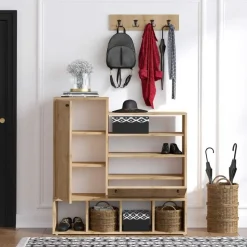 Emob Schoenenkast Emerald - 100% Melamine - Eik - 18mm Dikte