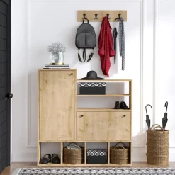 Emob Schoenenkast Emerald - 100% Melamine - Eik - 18mm Dikte