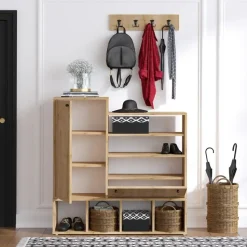 Emob Schoenenkast Emerald - 100% Melamine - Eik - 18mm Dikte