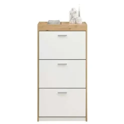 Emob Schoenenkast Paris - 64 x 38 x 126 cm - Wit
