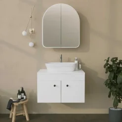 Emob Spiegelkast Woody Fashion - 50 x 12 x 45 cm - Wit