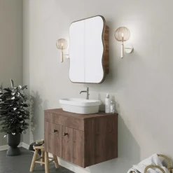 Emob Spiegelkast Woody Fashion - 50 x 12 x 45 cm - Walnut-design