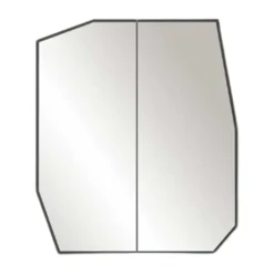 Emob Spiegelkast Woody Fashion - 50 x 12 x 45 cm - Zwart