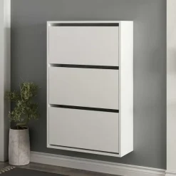 Emob Woody Fashion Schoenenkast - 18mm Dik, 70x109x25cm - Wit