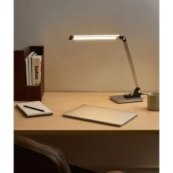 ENIF - Bureaulamp LED - Zilver - Aluminium/Synthetisch materiaal