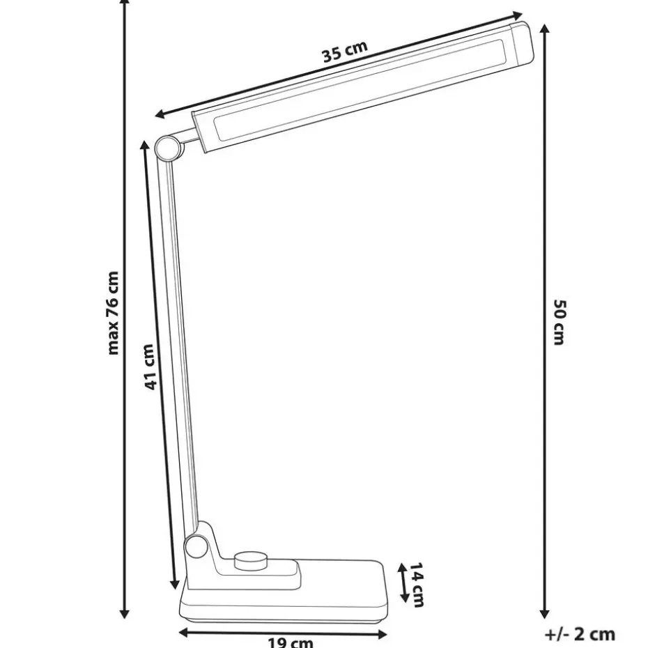 ENIF - Bureaulamp LED - Zilver - Aluminium/Synthetisch materiaal