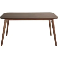 EPHRATA - Eettafel - Donkere houtkleur - 90 x 150 cm - MDF