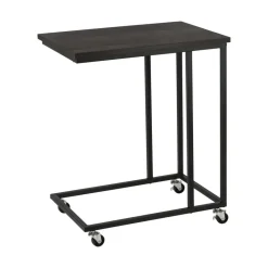 ERRO Bijzettafel op wieltjes - 50x35x60cm - zwart