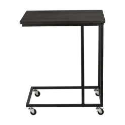 ERRO Bijzettafel op wieltjes - 50x35x60cm - zwart