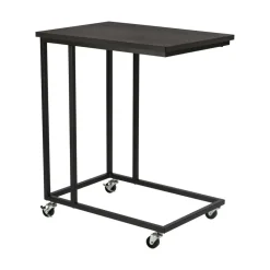 ERRO Bijzettafel op wieltjes - 50x35x60cm - zwart