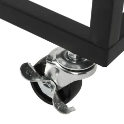 ERRO Bijzettafel op wieltjes - 50x35x60cm - zwart