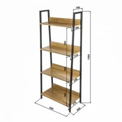 ERRO Boekenkast - boekenrek - 60x30x140 cm