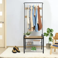 ERRO Kapstok met schoenenrek - 72x34x183cm