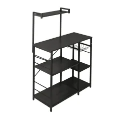 ERRO Keukenrek - opbergrek keuken - 90x40x132cm - zwart