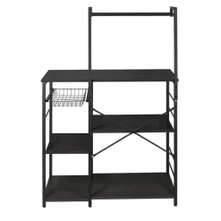 ERRO Keukenrek - opbergrek keuken - 90x40x132cm - zwart