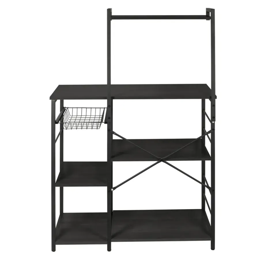 ERRO Keukenrek - opbergrek keuken - 90x40x132cm - zwart