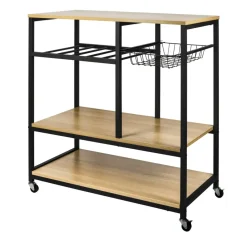 ERRO Keukentrolley op wieltjes - keukenrek - 80x40x85cm