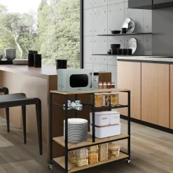 ERRO Keukentrolley op wieltjes - keukenrek - 80x40x85cm