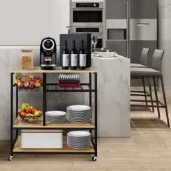 ERRO Keukentrolley op wieltjes - keukenrek - 80x40x85cm