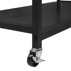 ERRO Keukentrolley op wieltjes - keukenrek - 80x40x85cm - zwart