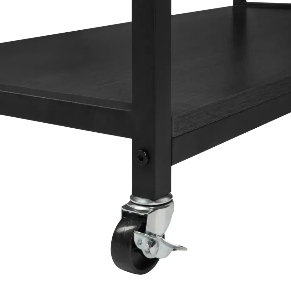 ERRO Keukentrolley op wieltjes - keukenrek - 80x40x85cm - zwart