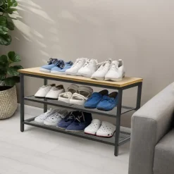 ERRO Schoenenrek - metaal/hout - 80x30x45