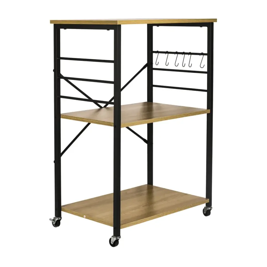 ERRO Serveerwagen - keukentrolley - 60x40x89 cm