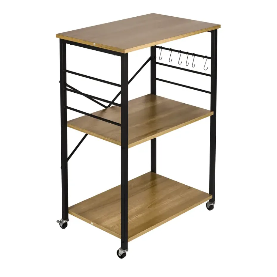 ERRO Serveerwagen - keukentrolley - 60x40x89 cm