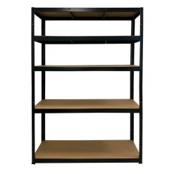 ERRO Stellingkast zwart - 120cm breed - Metalen opbergrek - 176x120x40