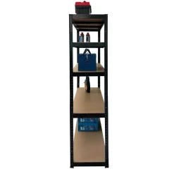 ERRO Stellingkast zwart - 120cm breed - Metalen opbergrek - 176x120x40