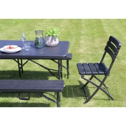 ERRO Tuinbank inklapbaar - 180cm - houtlook