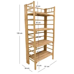 Etagère van bamboehout