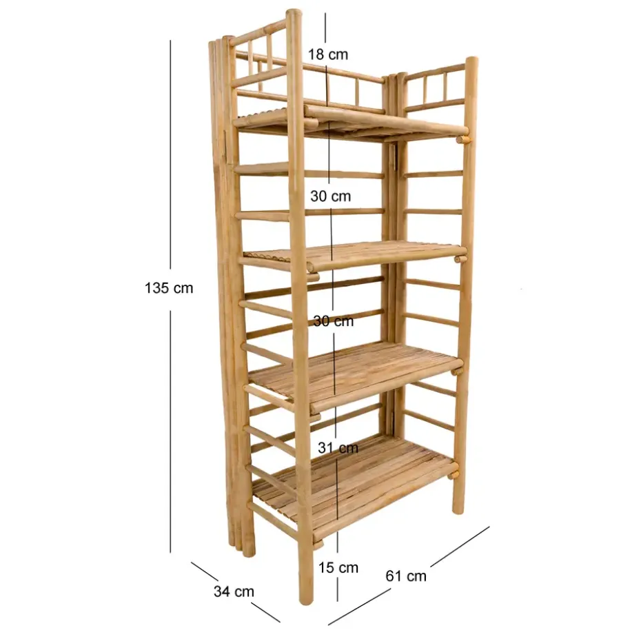 Etagère van bamboehout