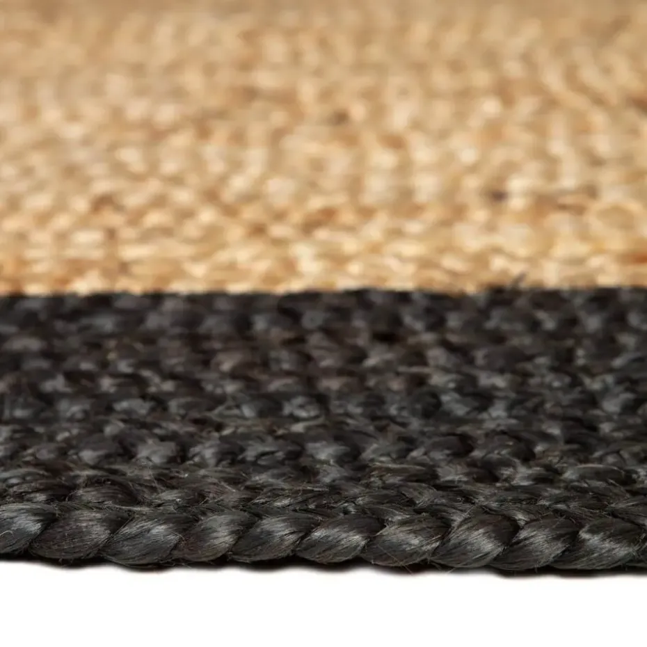 Eva Interieur Vloerkleed Jute - Naturel/Antraciet - 140x190