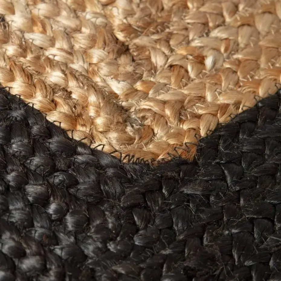 Eva Interieur Vloerkleed Jute - Naturel/Antraciet - 140x190