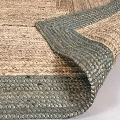 Eva Interieur Vloerkleed Jute - Naturel/Groen - 190x290