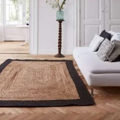 Eva Interieur Vloerkleed Jute - Naturel/Antraciet - 190x290