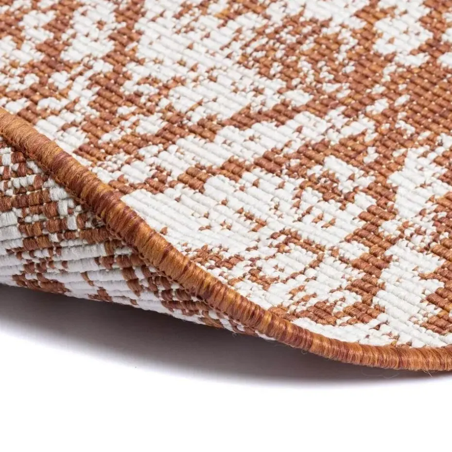 Eva Interior Buitenkleed Rond Frost - Roest - dubbelzijdig 200cm