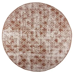 Eva Interior Buitenkleed Rond Frost - Roest - dubbelzijdig 200cm